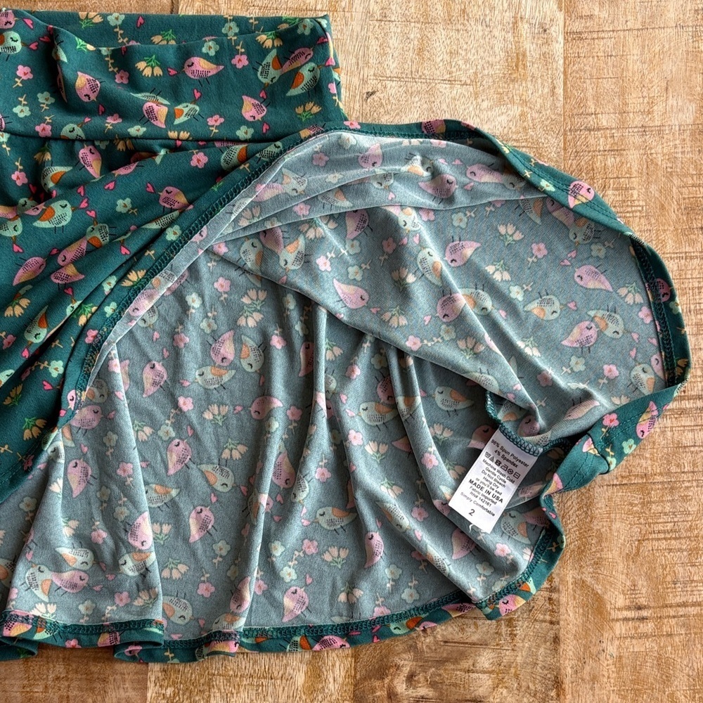 LuLaRoe Girls Skirt Set size 2 - Picture 12 of 13
